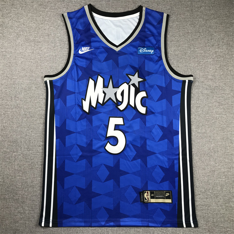 Men Orlando Magic #5 Banchero Blue Nike 2025 NBA Jersey